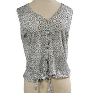 Artisan NY | 100% Linen Tie Front Tank